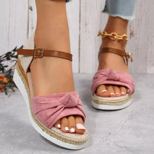 Stylish Bow Wedge Sandals for Women