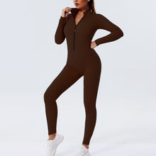 Seamless Zippered Fitness Bodysuit