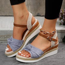 Stylish Bow Wedge Sandals for Women