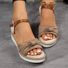 Stylish Bow Wedge Sandals for Women