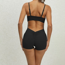 Open back Shorts Jumpsuit