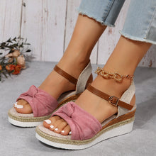 Stylish Bow Wedge Sandals for Women