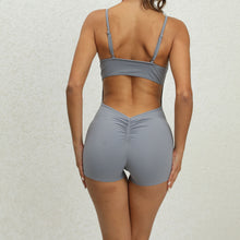 Open back Shorts Jumpsuit